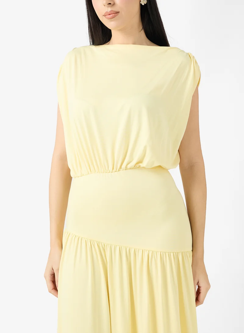 Ella  One Shoulder Draped Dress for Women | Best Price UAE